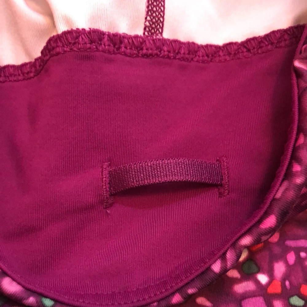 Lululemon Crop Size 10 Real Quick Crop Paradise Camo Multi Regal Plum - Picture 5 of 15